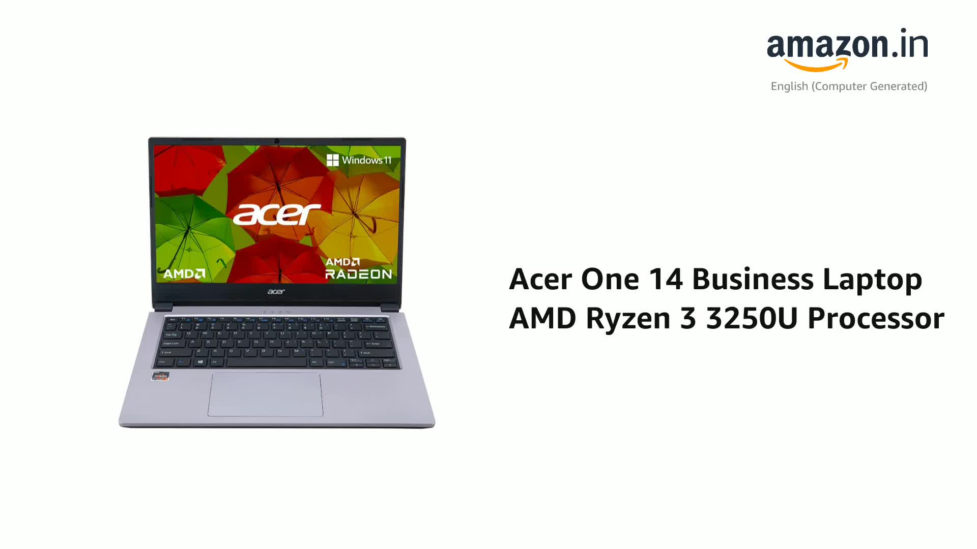 Acer One 14 Business Laptop AMD Ryzen 3 3250U Processor (8GB RAM